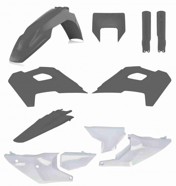 FULL KIT PLASTICS HUSQVARNA TE/FE 2024-2025 - GREY/WHITE