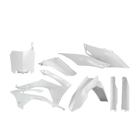 FULL PLASTIC KITS HONDA CRF250 14-17 + CRF450 13-16 - WHITE