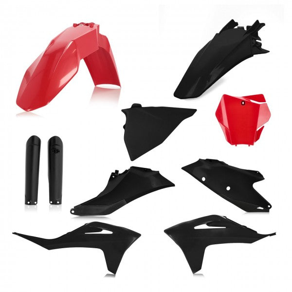 FULL KIT PLASTIC GAS GAS MC 21/22 - BLACK/RED