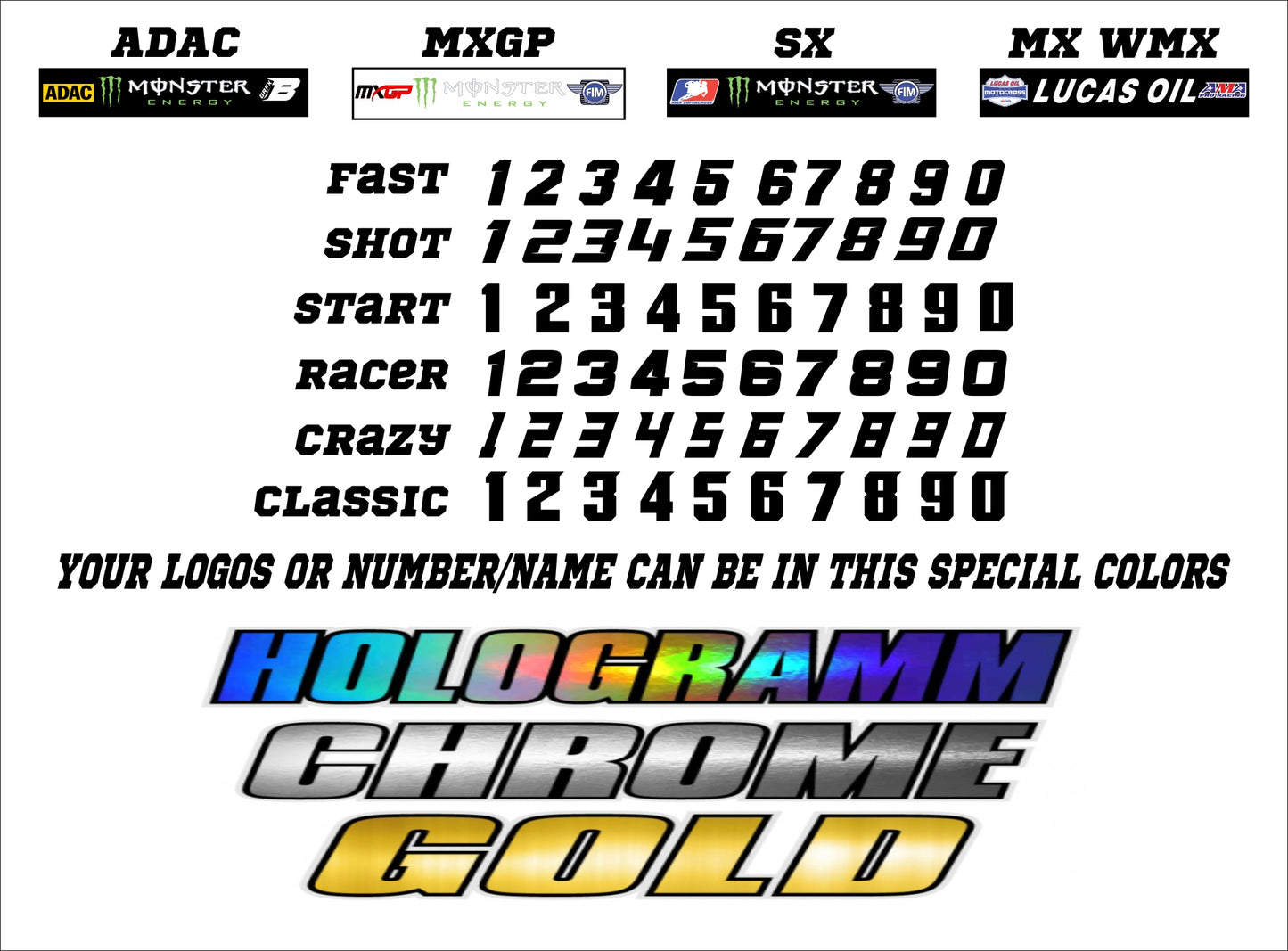 701 FLUO GRAPHICS KIT ''BASED FLO 701'' DESIGN