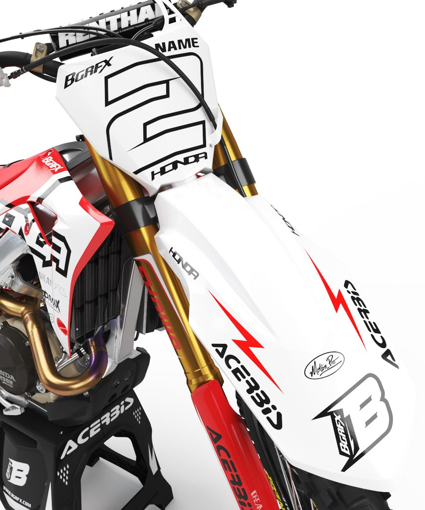 HONDA GRAPHICS KIT ''BASED Red&White'' DESIGN – bling graphix