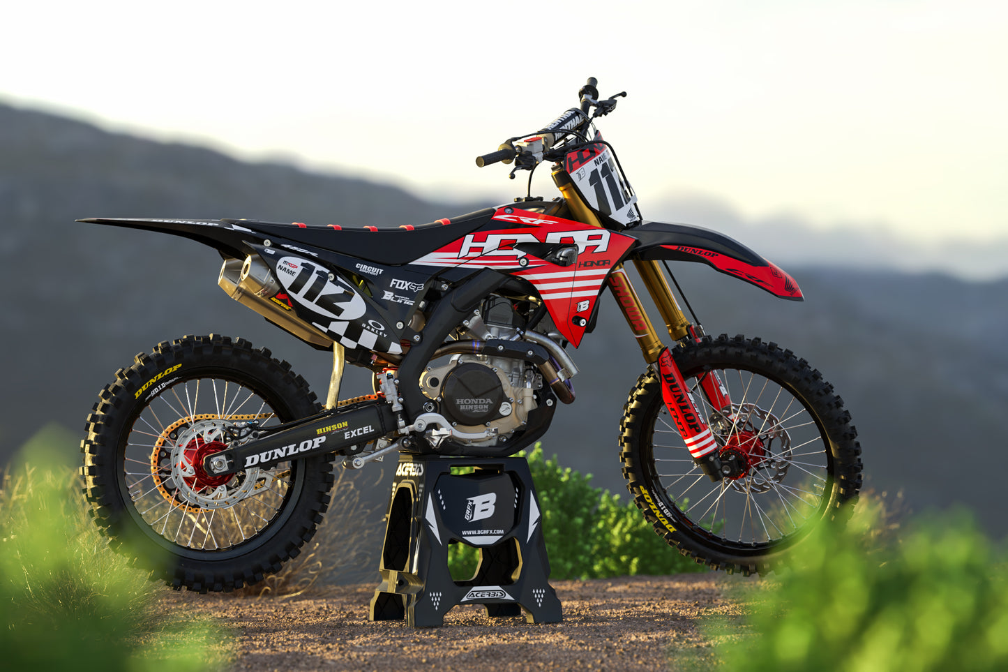 HONDA GRAPHICS KIT ''FINISH'' DESIGN