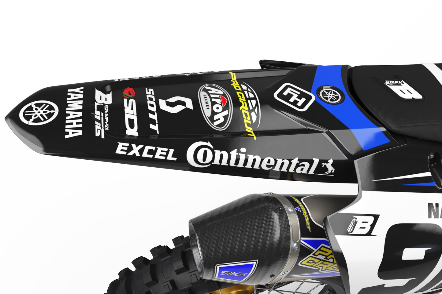 YAMAHA GRAPHICS KIT ''YZ FACTORY'' DESIGN