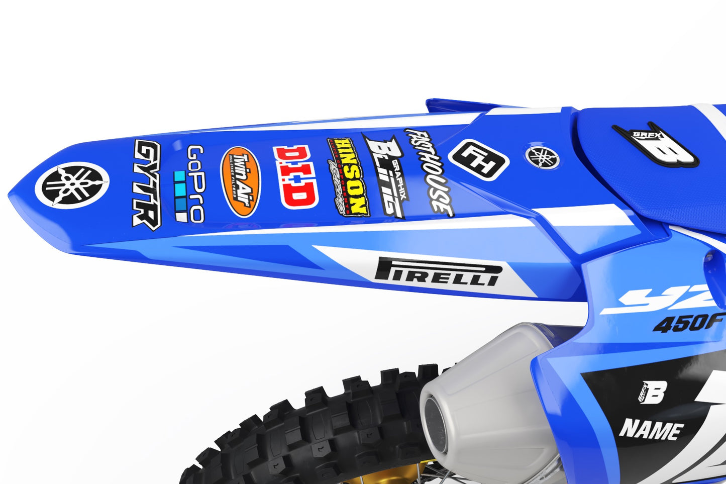 YAMAHA GRAPHICS KIT ''Warrior Blue'' DESIGN