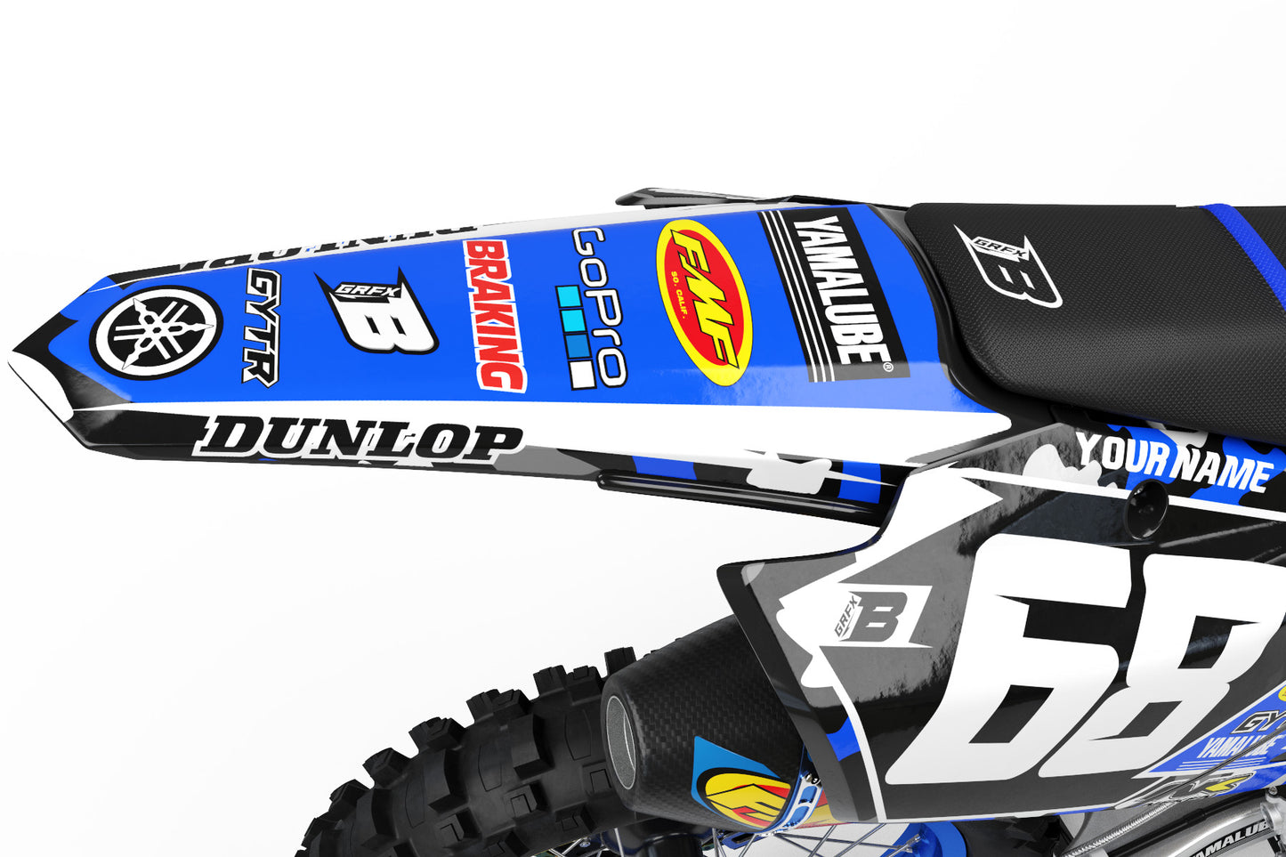 YAMAHA GRAPHICS KIT ''CAMO INK'' DESIGN