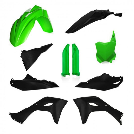 FULL KIT PLASTIC KAWASAKI KX F 450 2024 - GREEN/BLACK