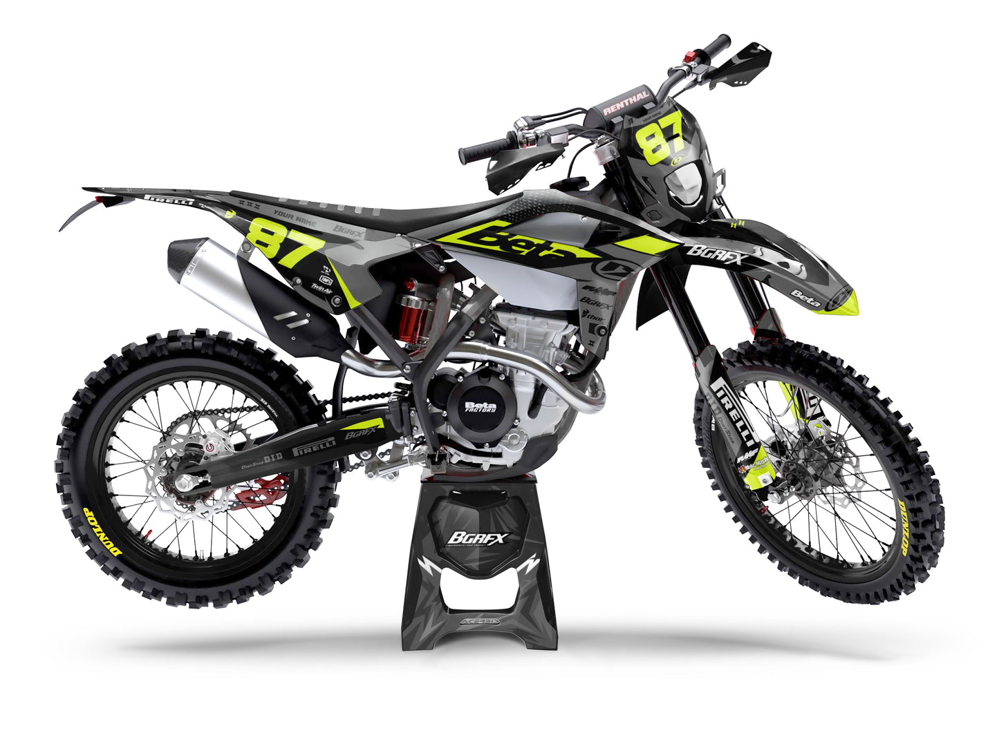 BETA RACING RR 125-500CC FLUO GRAPHICS KIT "FORWARD FLUO" DESIGN