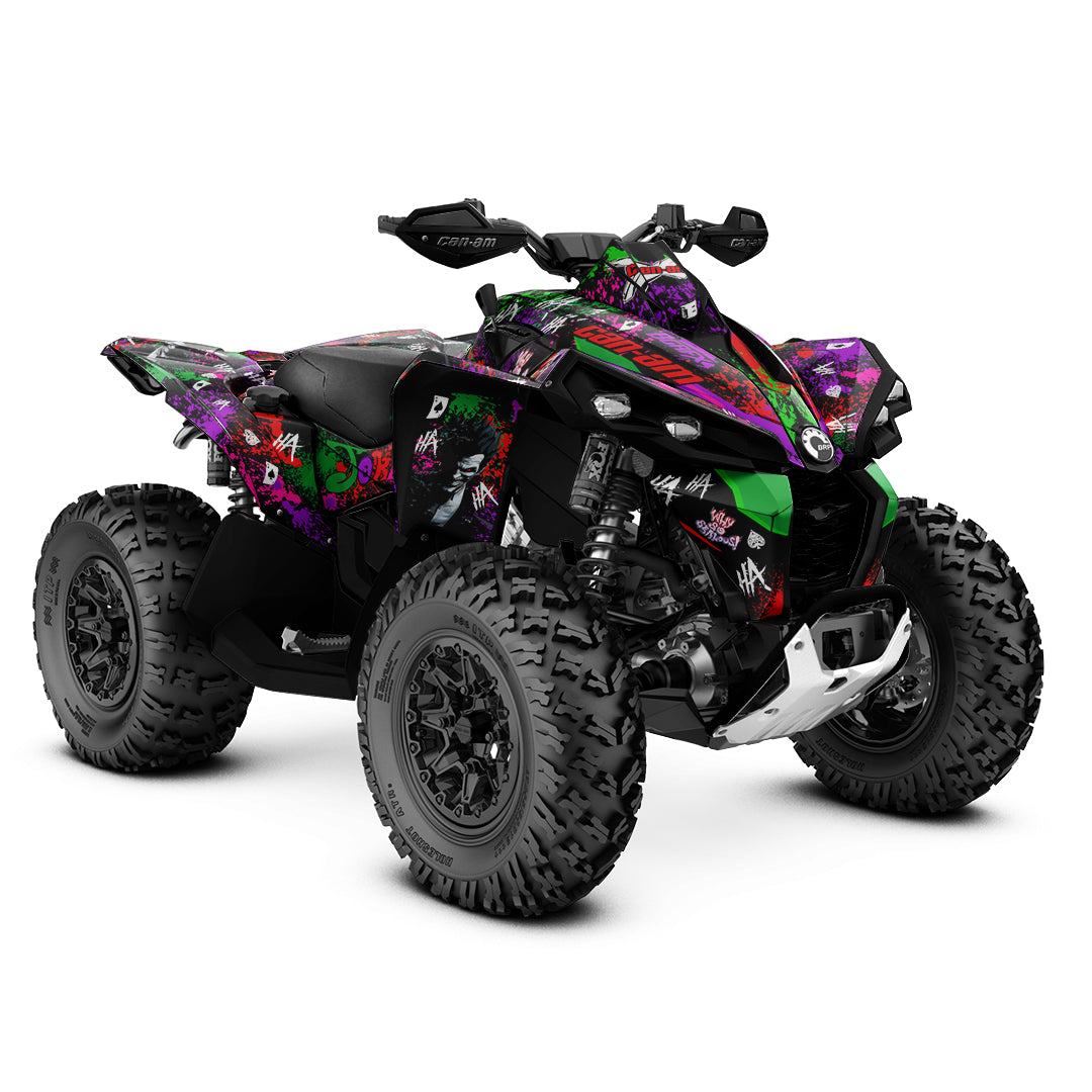 CAN-AM RENEGADE G1 G2 FULL GRAPHICS KIT "JOKER GREEN" DESIGN