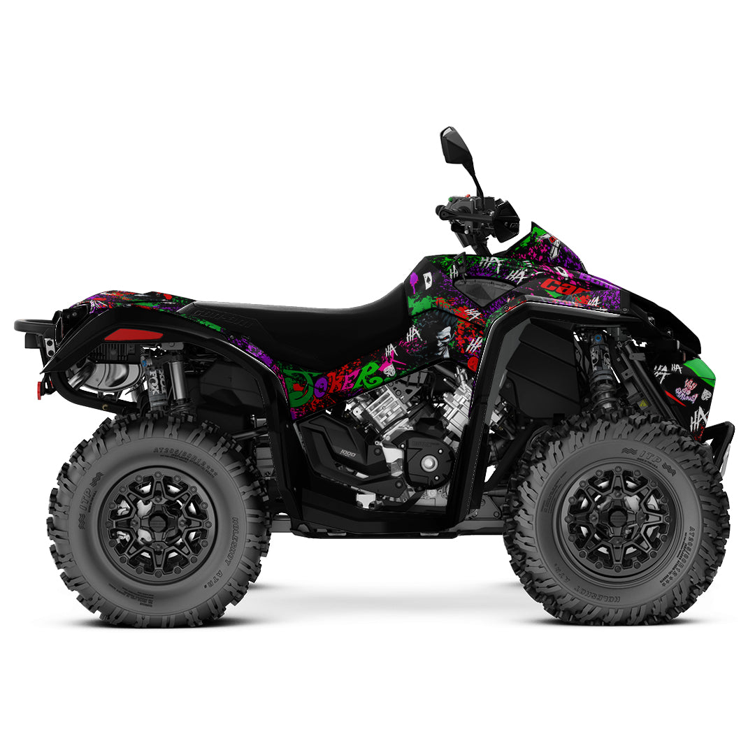 CAN-AM RENEGADE G1 G2 FULL GRAPHICS KIT "JOKER GREEN" DESIGN