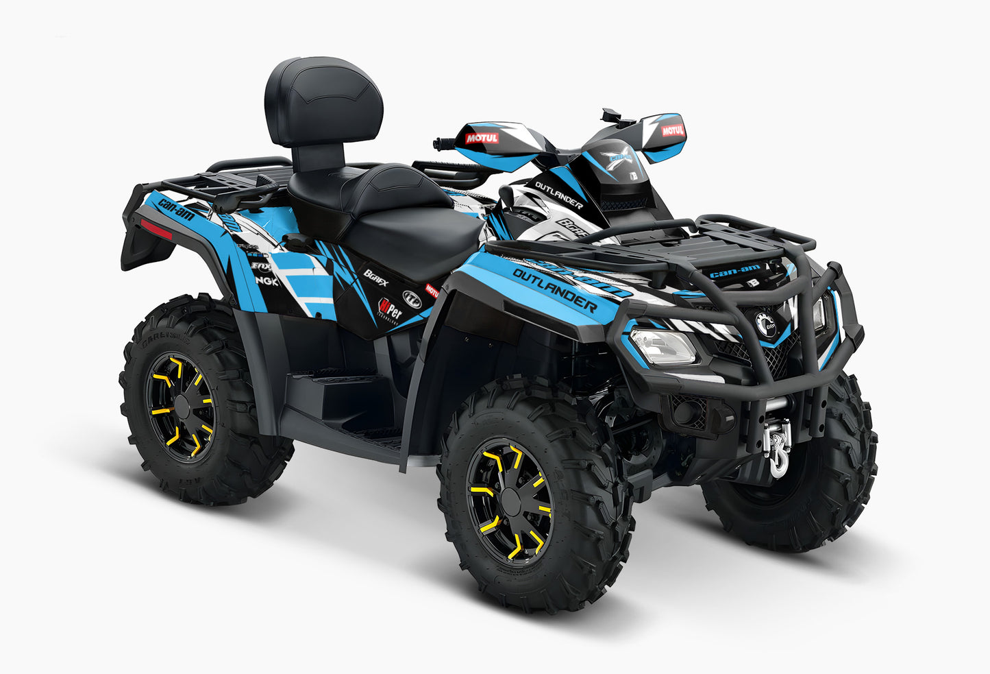 CAN-AM OUTLANDER G1 FULL GRAPHICS KIT "ACTION BLUE" DESIGN