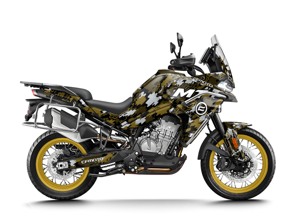 CF MOTO 800 MT from 2022 FULL GRAPHICS KIT ''CAMO V1 BRONZE'' DESIGN