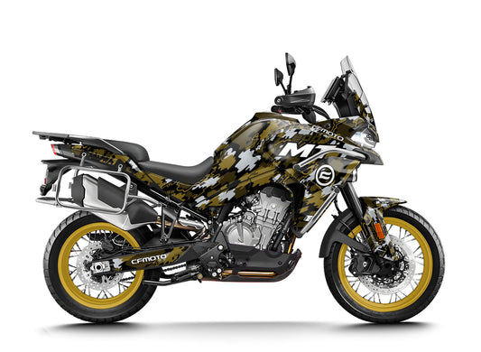 CF MOTO 800 MT from 2022 FULL GRAPHICS KIT ''CAMO V1 BRONZE'' DESIGN