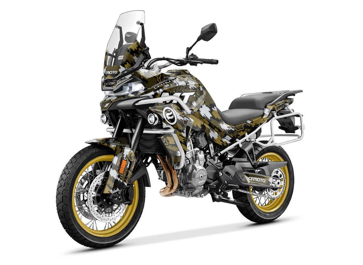 CF MOTO 800 MT from 2022 FULL GRAPHICS KIT ''CAMO V1 BRONZE'' DESIGN