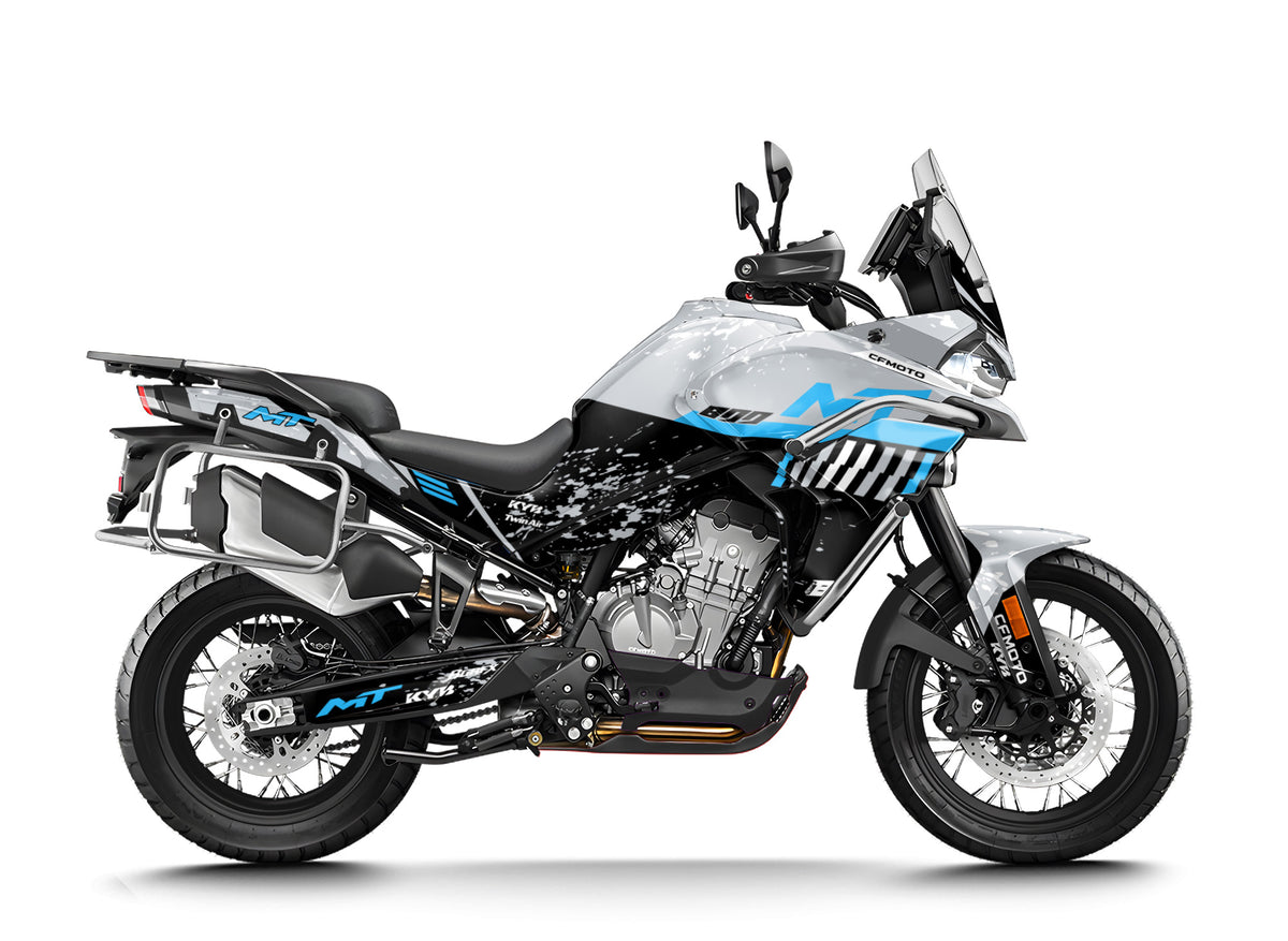 CF MOTO 800 MT from 2022 FULL GRAPHICS KIT ''DIRTED GREY'' DESIGN