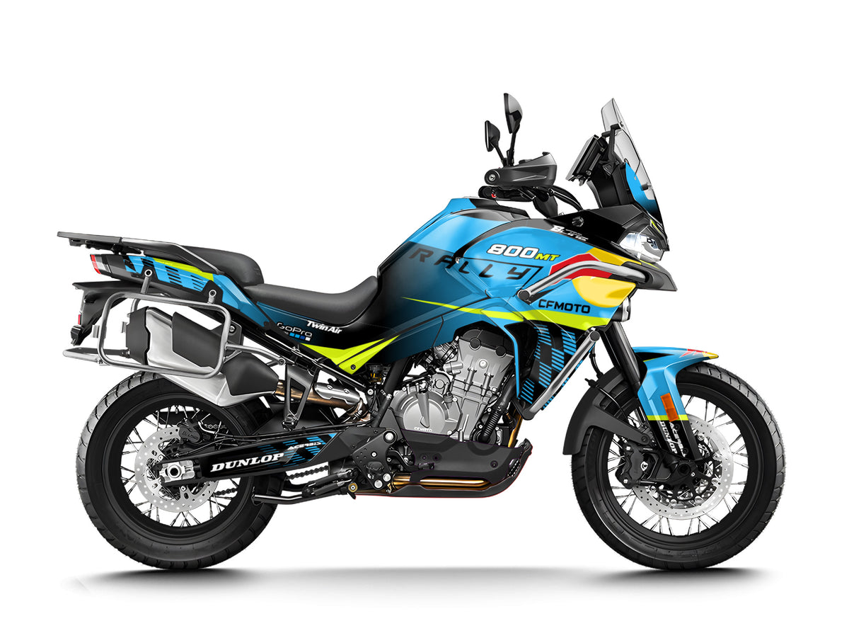 CF MOTO 800 MT from 2022 FULL GRAPHICS KIT ''FACTORY BLUE'' DESIGN