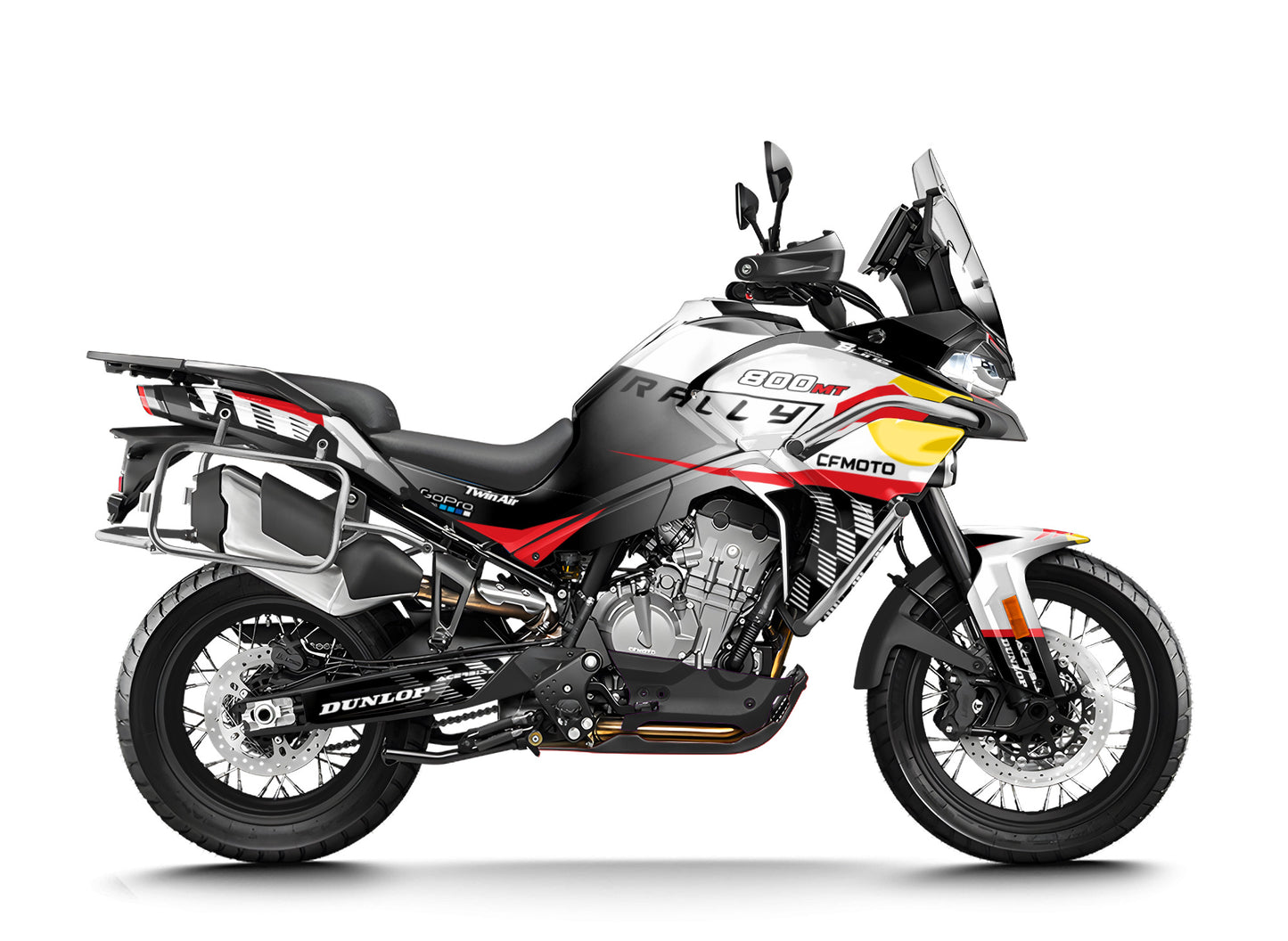 CF MOTO 800 MT from 2022 FULL GRAPHICS KIT ''FACTORY WHITE'' DESIGN