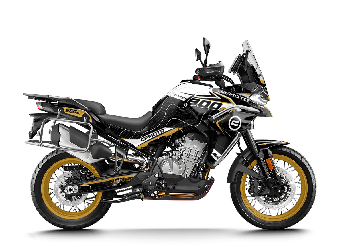 CF MOTO 800 MT from 2022 FULL GRAPHICS KIT ''STANCE GOLD'' DESIGN