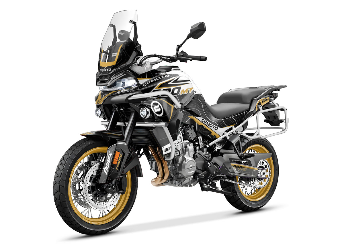 CF MOTO 800 MT from 2022 FULL GRAPHICS KIT ''STANCE GOLD'' DESIGN