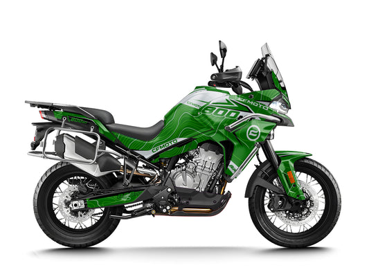 CF MOTO 800 MT from 2022 FULL GRAPHICS KIT ''STANCE GREEN'' DESIGN