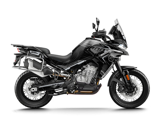CF MOTO 800 MT from 2022 FULL GRAPHICS KIT ''STANCE GREY'' DESIGN