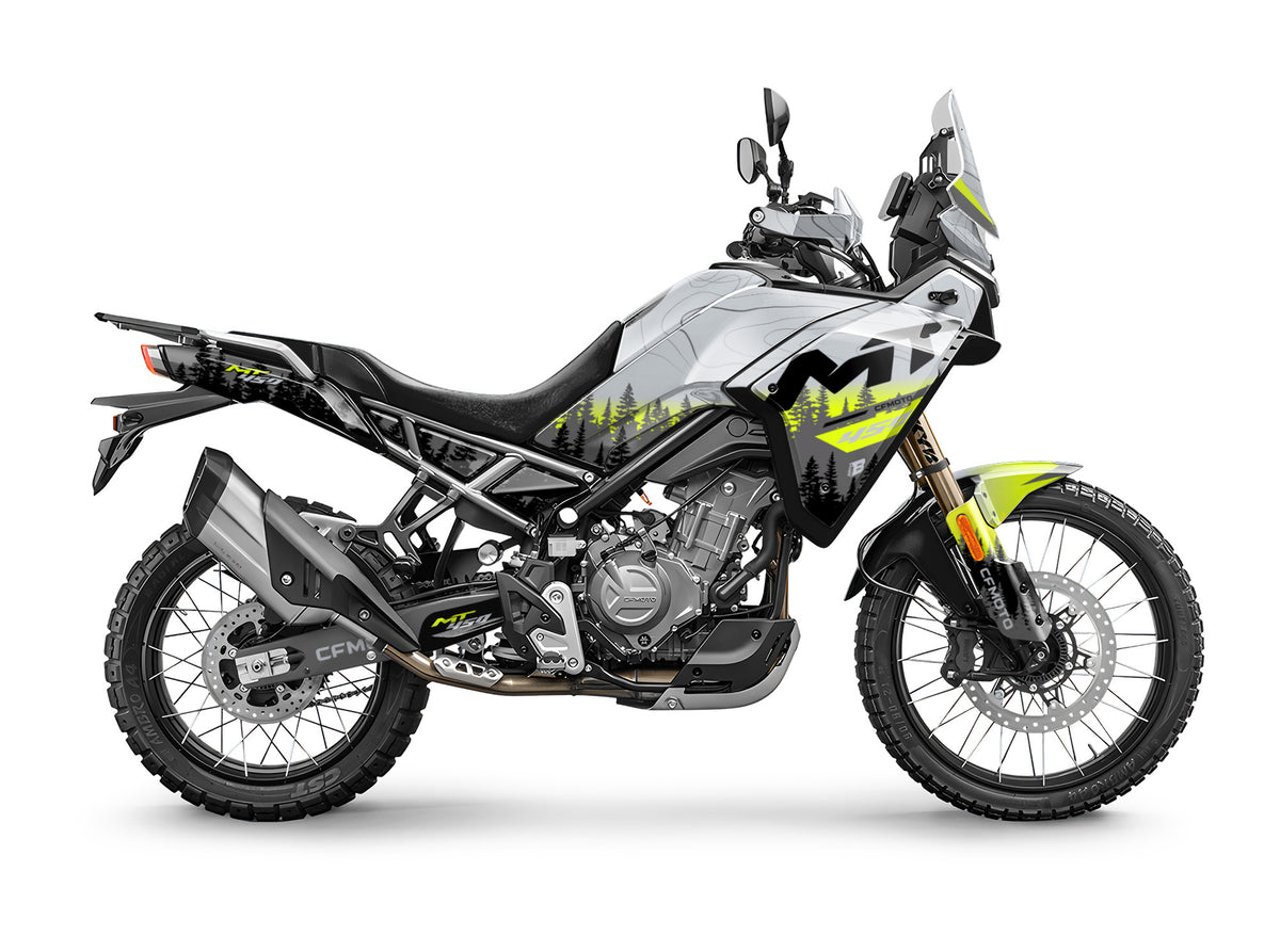 CF MOTO MT450 FULL GRAPHICS KIT ''ADVENTURE LIME'' DESIGN