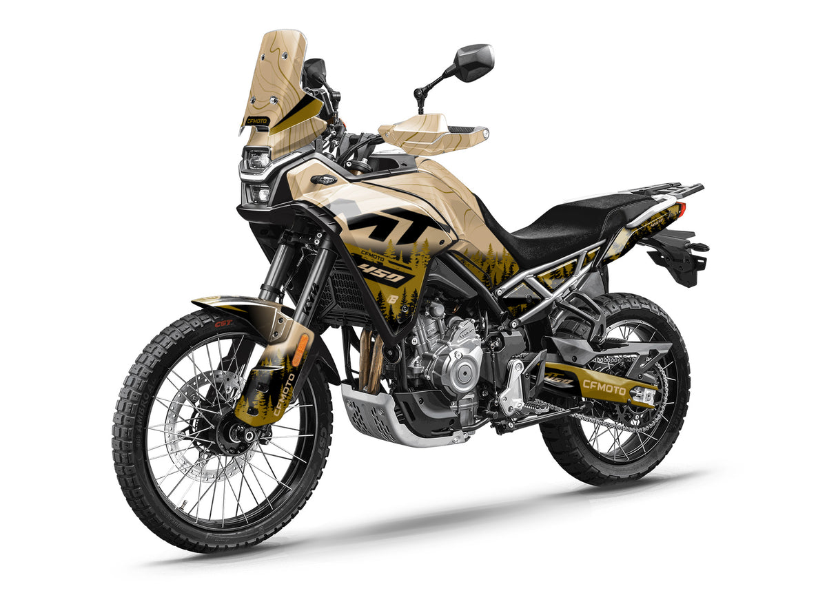 CF MOTO MT450 FULL GRAPHICS KIT ''ADVENTURE SAND'' DESIGN