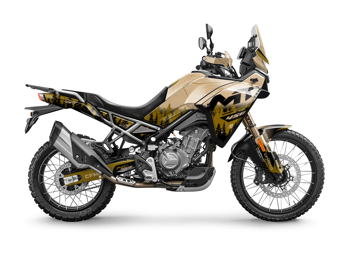 CF MOTO MT450 FULL GRAPHICS KIT ''ADVENTURE SAND'' DESIGN