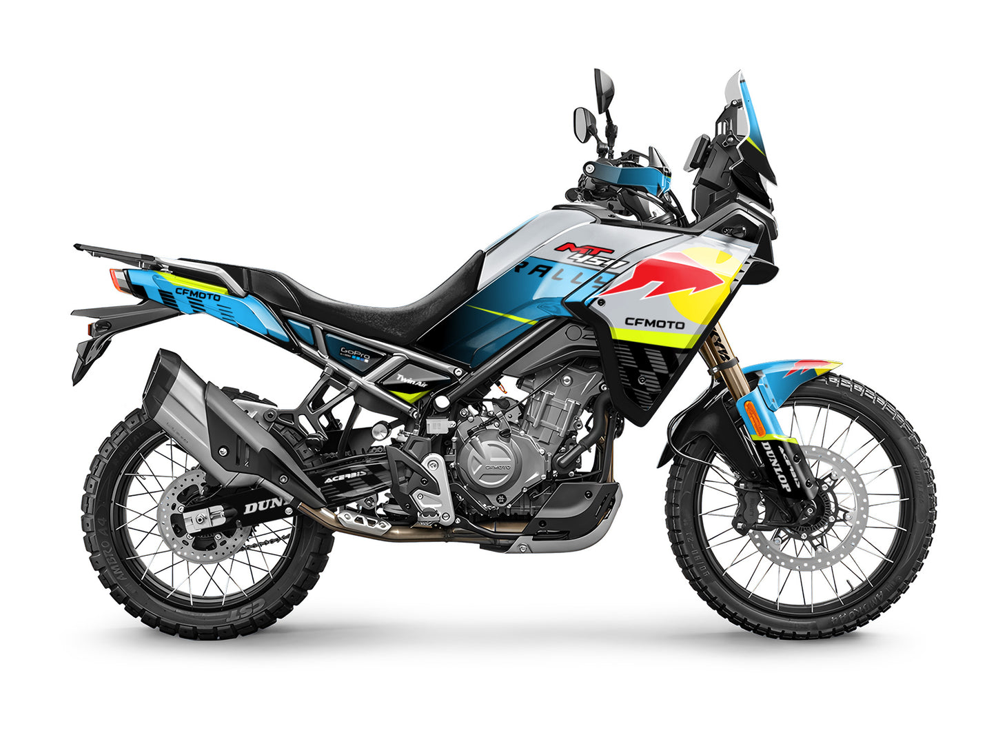 CF MOTO MT450 FULL GRAPHICS KIT ''FACTORED BLUE'' DESIGN