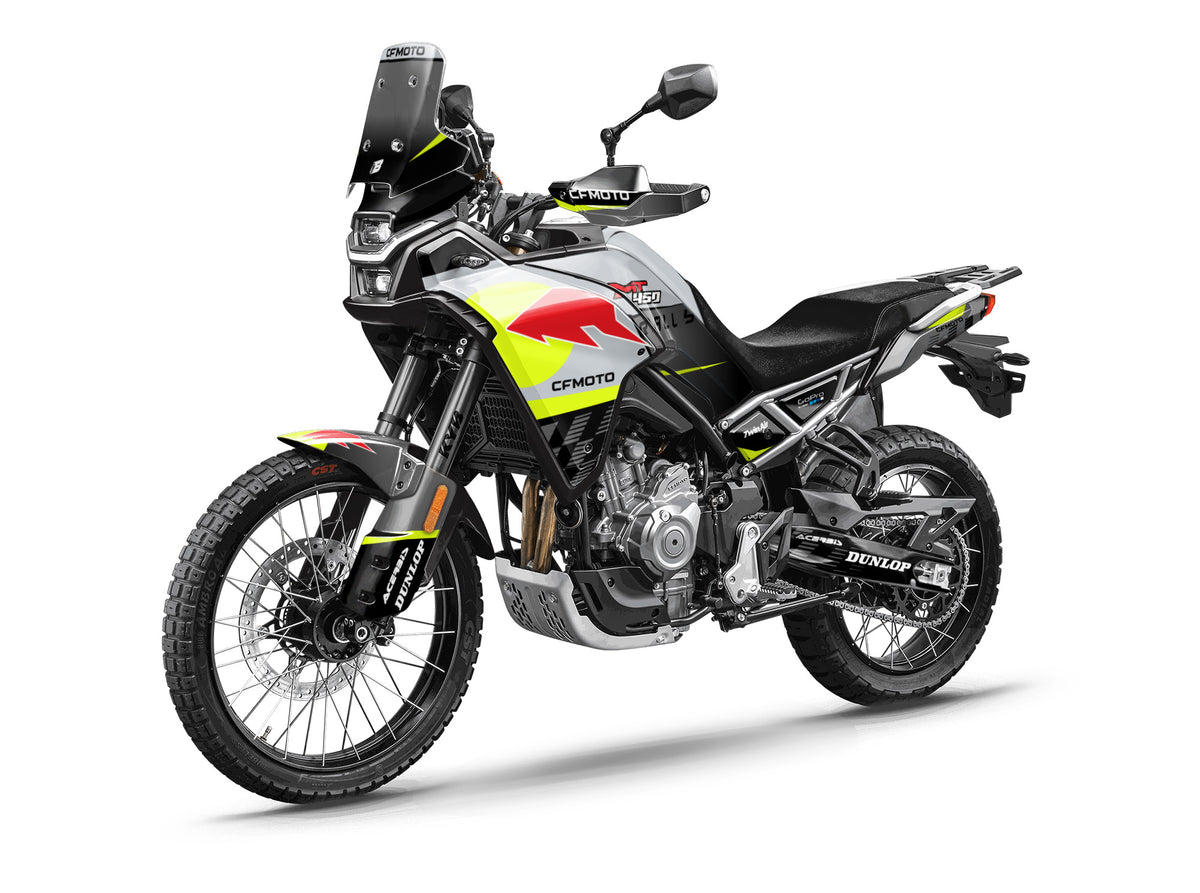 CF MOTO MT450 FULL GRAPHICS KIT ''FACTORED GREY'' DESIGN