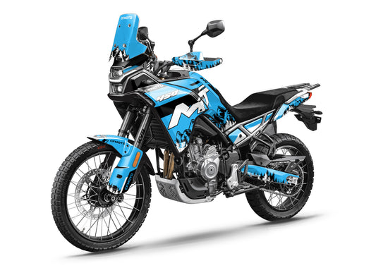 CF MOTO MT450 FULL GRAPHICS KIT ''MOUNTAIN BLUE'' DESIGN