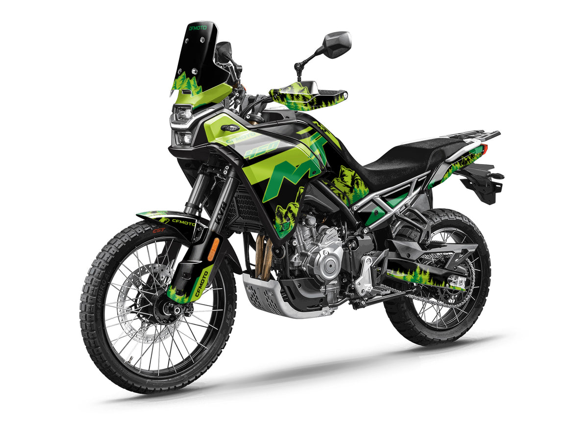 CF MOTO MT450 FULL GRAPHICS KIT ''MOUNTAIN GREEN'' DESIGN