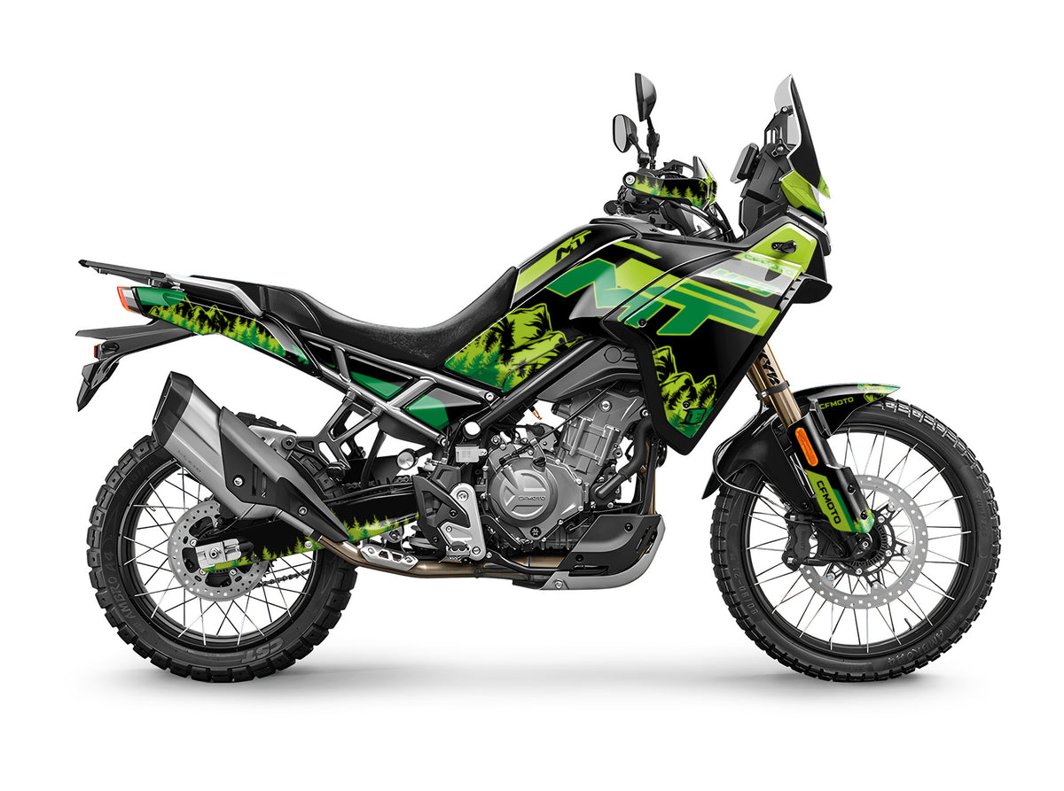 CF MOTO MT450 FULL GRAPHICS KIT ''MOUNTAIN GREEN'' DESIGN