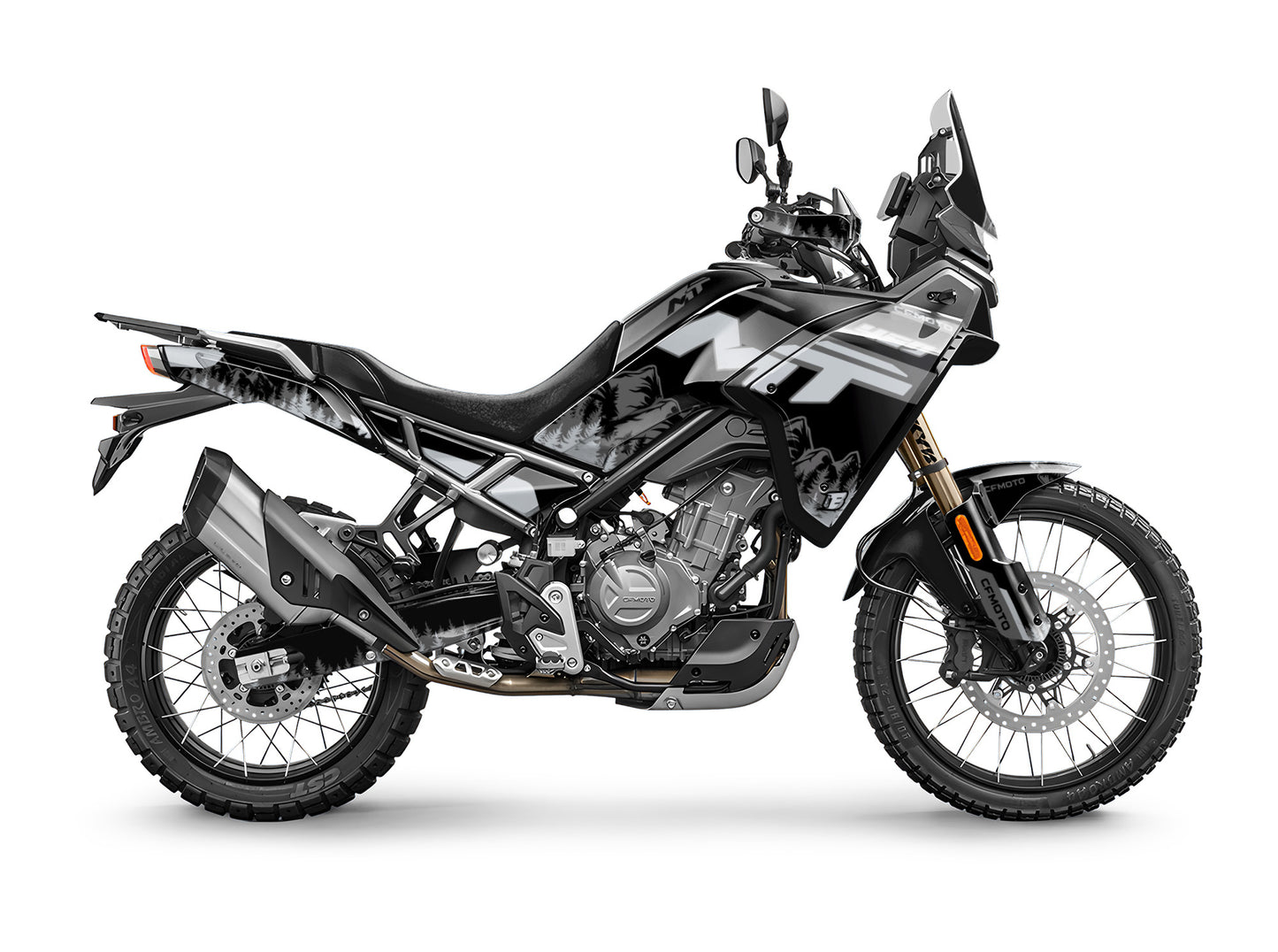 CF MOTO MT450 FULL GRAPHICS KIT ''MOUNTAIN GREY'' DESIGN