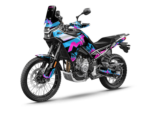 CF MOTO MT450 FULL GRAPHICS KIT ''MOUNTAIN PINK'' DESIGN