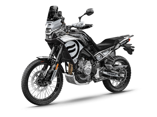 CF MOTO MT450 FULL GRAPHICS KIT ''SPLASHED GREY'' DESIGN