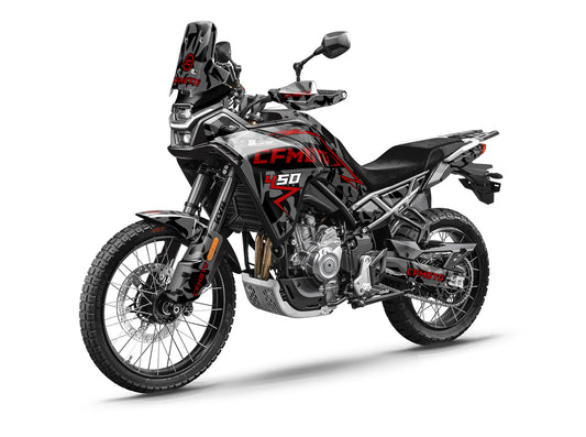 CF MOTO MT450 FULL GRAPHICS KIT ''CHAOS V1 GREY'' DESIGN