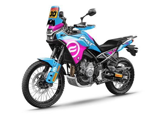 CF MOTO MT450 FULL GRAPHICS KIT ''TOPOGRAPH BLUE'' DESIGN