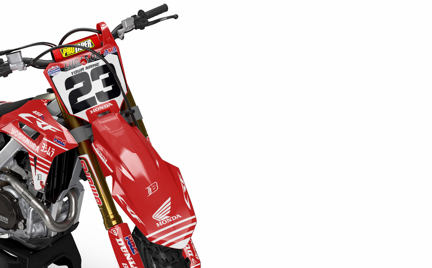 HONDA GRAPHICS KIT ''YOSHI RED'' DESIGN