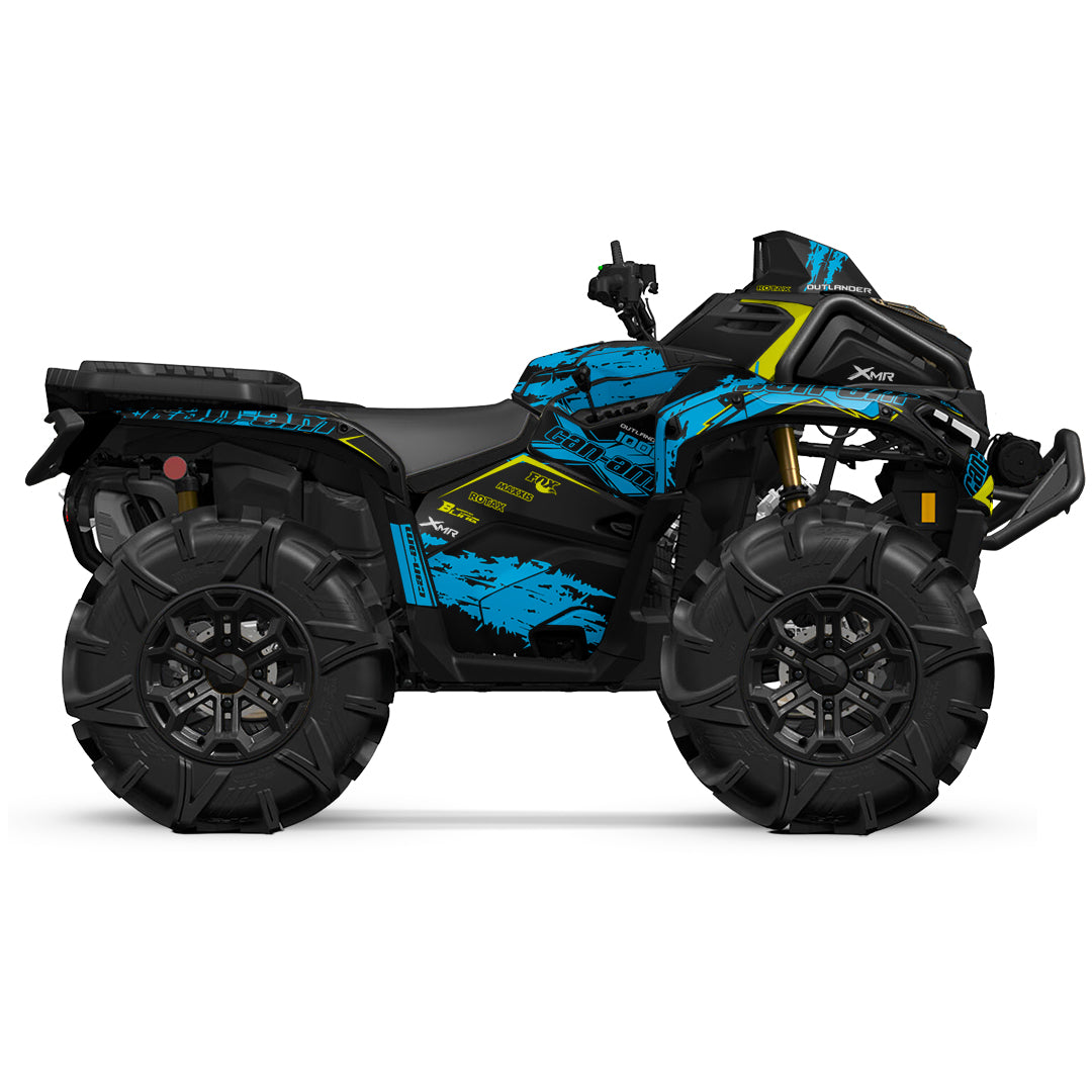 CAN-AM OUTLANDER G3 2025-2027 FULL GRAPHICS KIT "PHASE-X BLUE" DESIGN