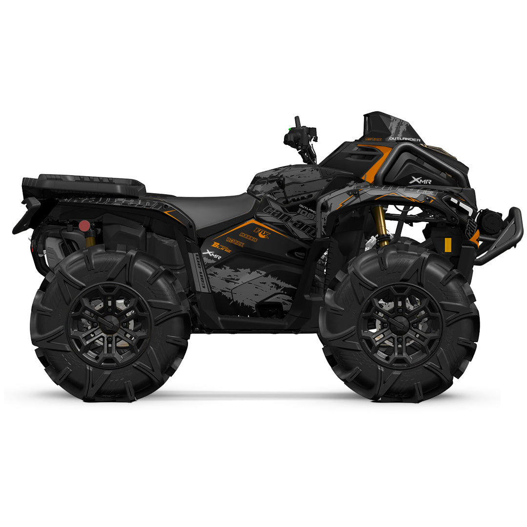 CAN-AM OUTLANDER G3 2025-2027 FULL GRAPHICS KIT "PHASE-X GREY" DESIGN
