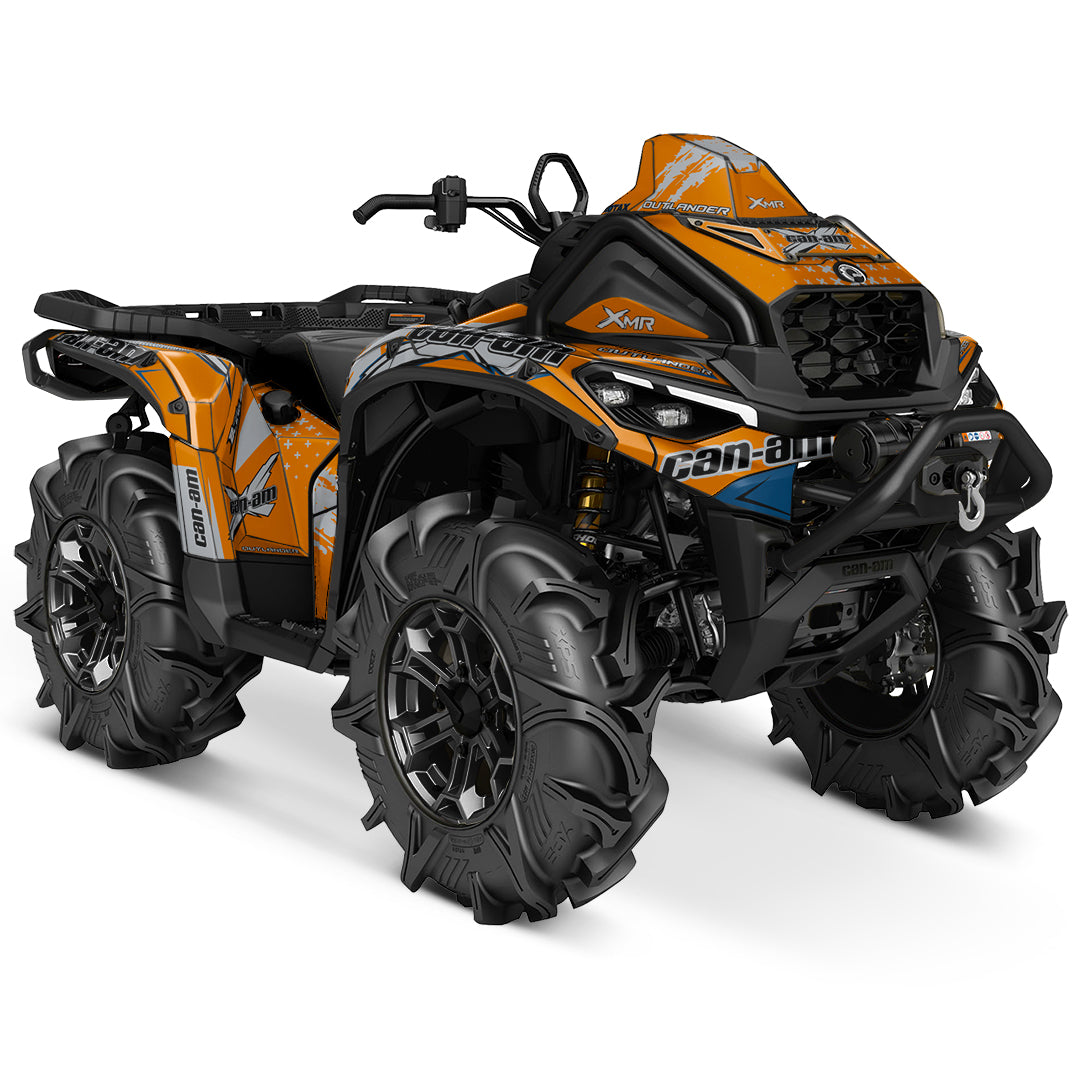 CAN-AM OUTLANDER G3 2025-2027 FULL GRAPHICS KIT "PHASE-X ORANGE" DESIGN
