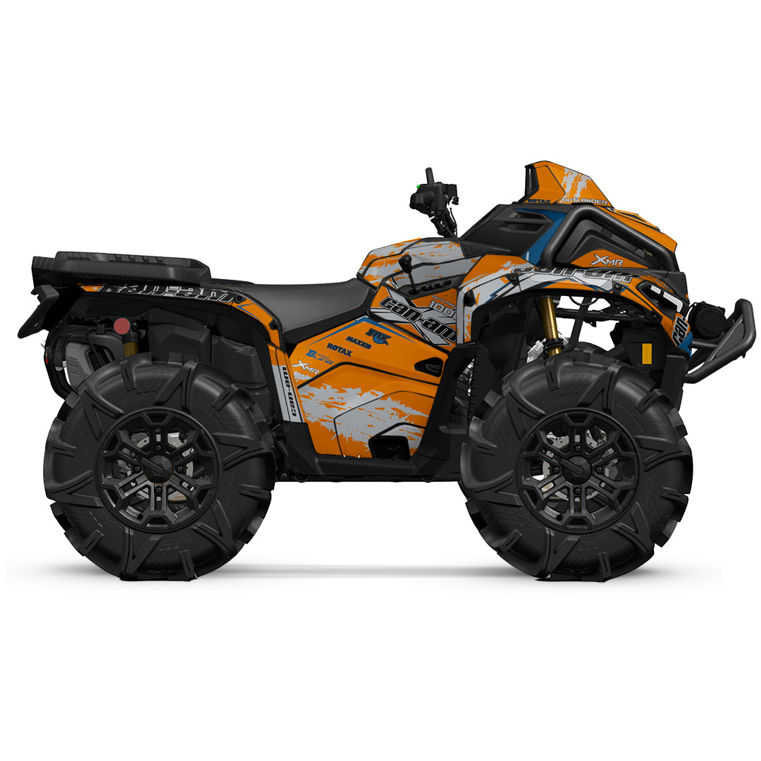 CAN-AM OUTLANDER G3 2025-2027 FULL GRAPHICS KIT "PHASE-X ORANGE" DESIGN