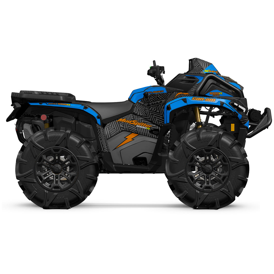 CAN-AM OUTLANDER G3 2025-2027 FULL GRAPHICS KIT "GRIDLOCK BLUE" DESIGN