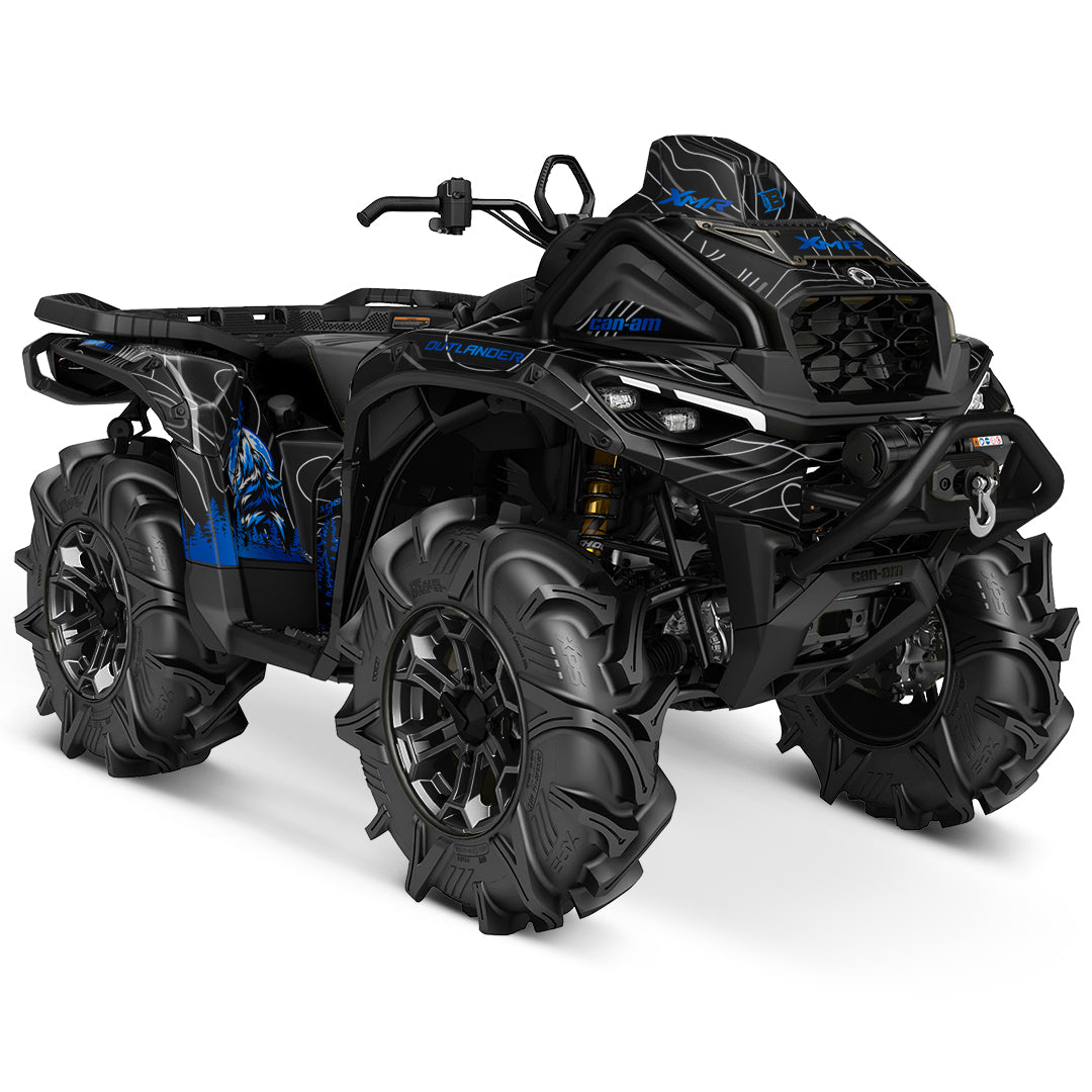 CAN-AM OUTLANDER G3 2025-2027 FULL GRAPHICS KIT "VOLF BLUE" DESIGN