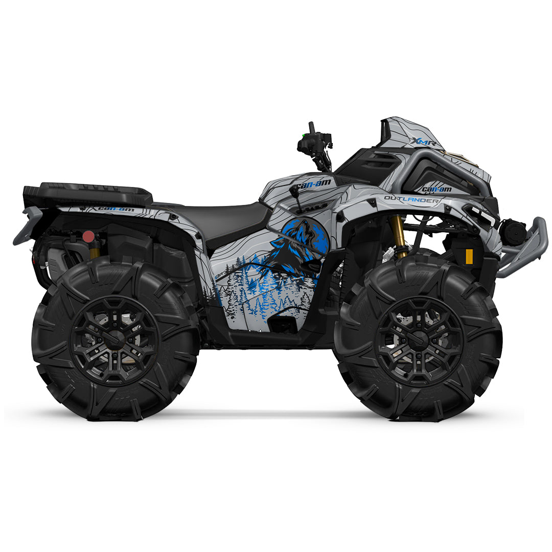 CAN-AM OUTLANDER G3 2025-2027 FULL GRAPHICS KIT "VOLF GREY" DESIGN