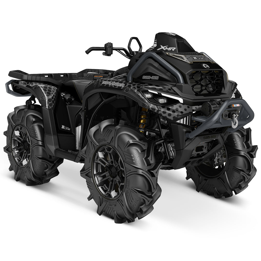 CAN-AM OUTLANDER G3 2025-2027 FULL GRAPHICS KIT "RADON BLACK" DESIGN
