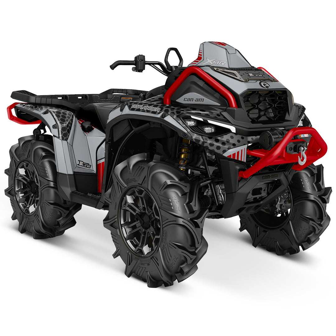 CAN-AM OUTLANDER G3 2025-2027 FULL GRAPHICS KIT "RADON GREY" DESIGN