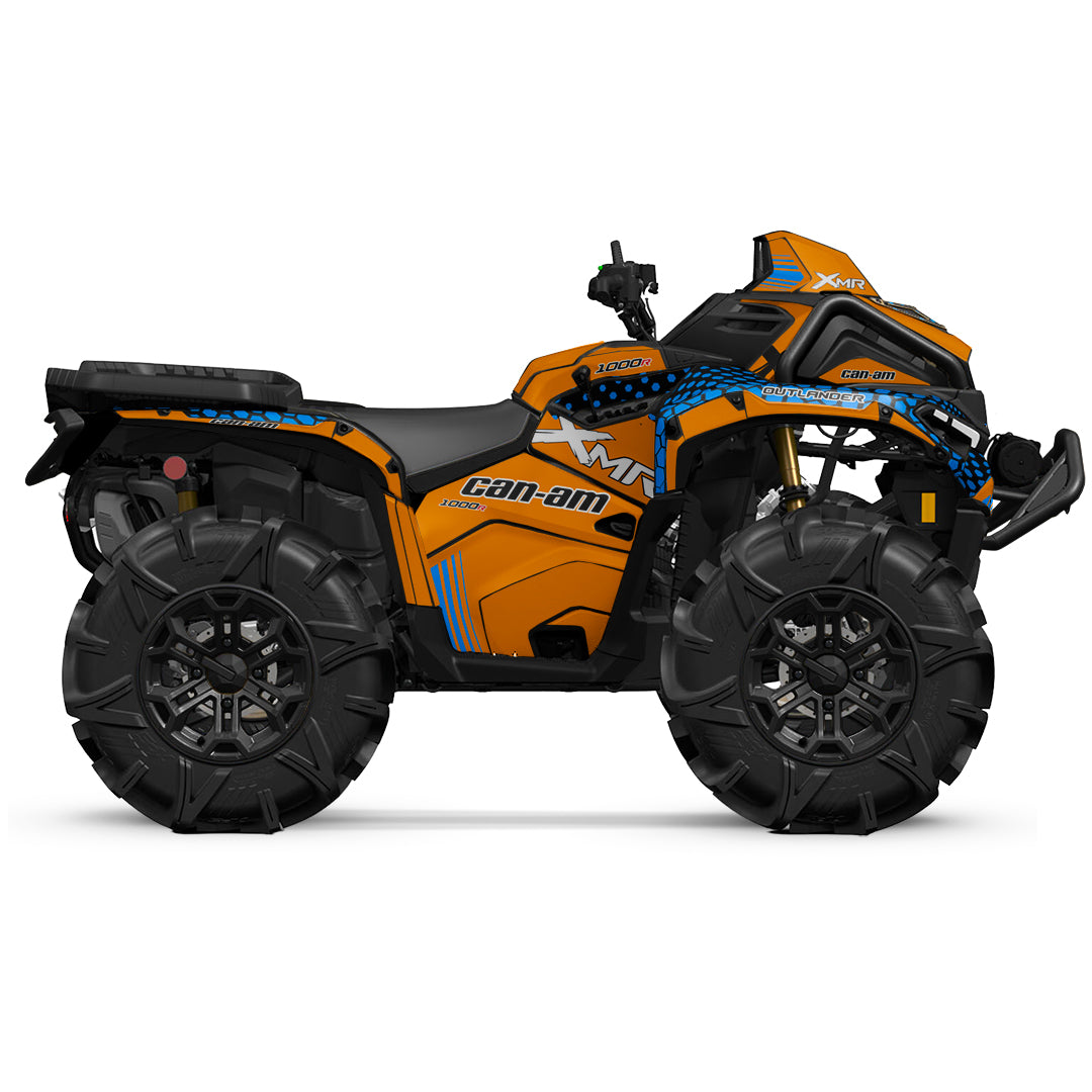 CAN-AM OUTLANDER G3 2025-2027 FULL GRAPHICS KIT "RADON ORANGE" DESIGN