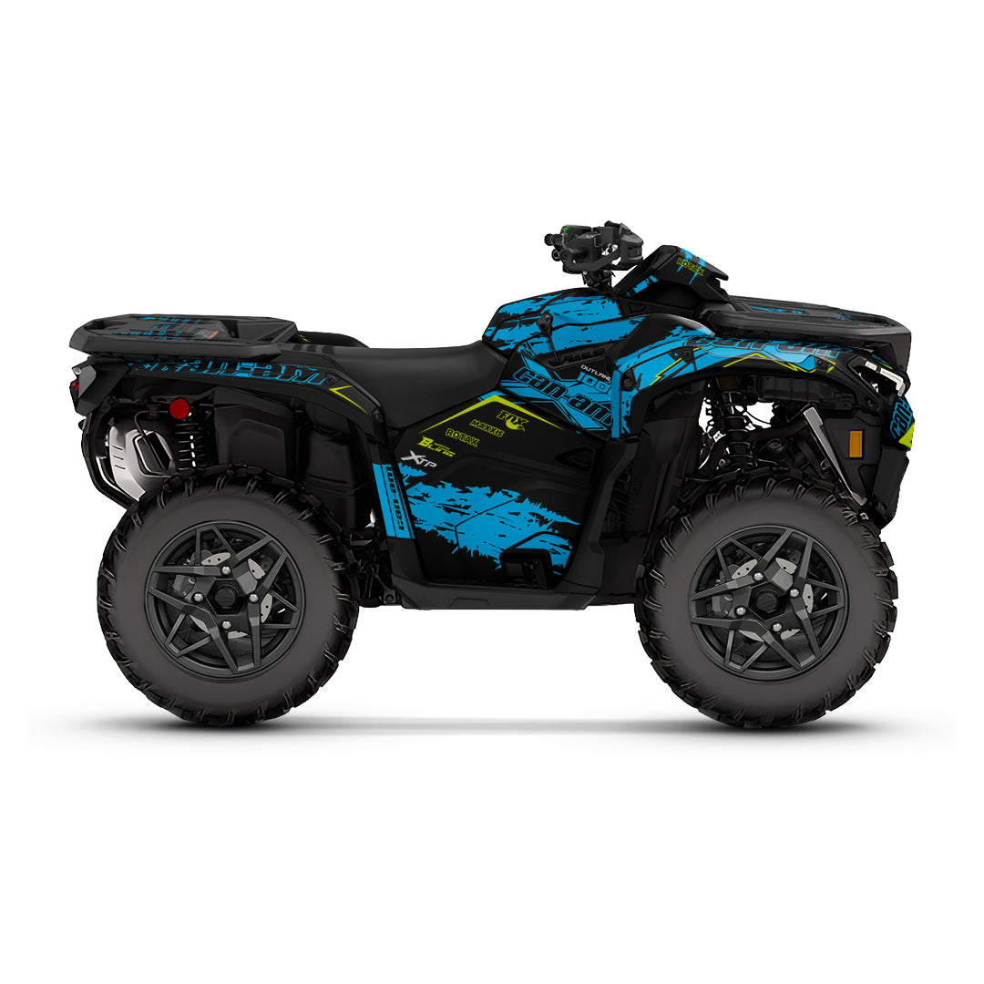 CAN-AM OUTLANDER G3 2025-2027 FULL GRAPHICS KIT "PHASE-X BLUE" DESIGN