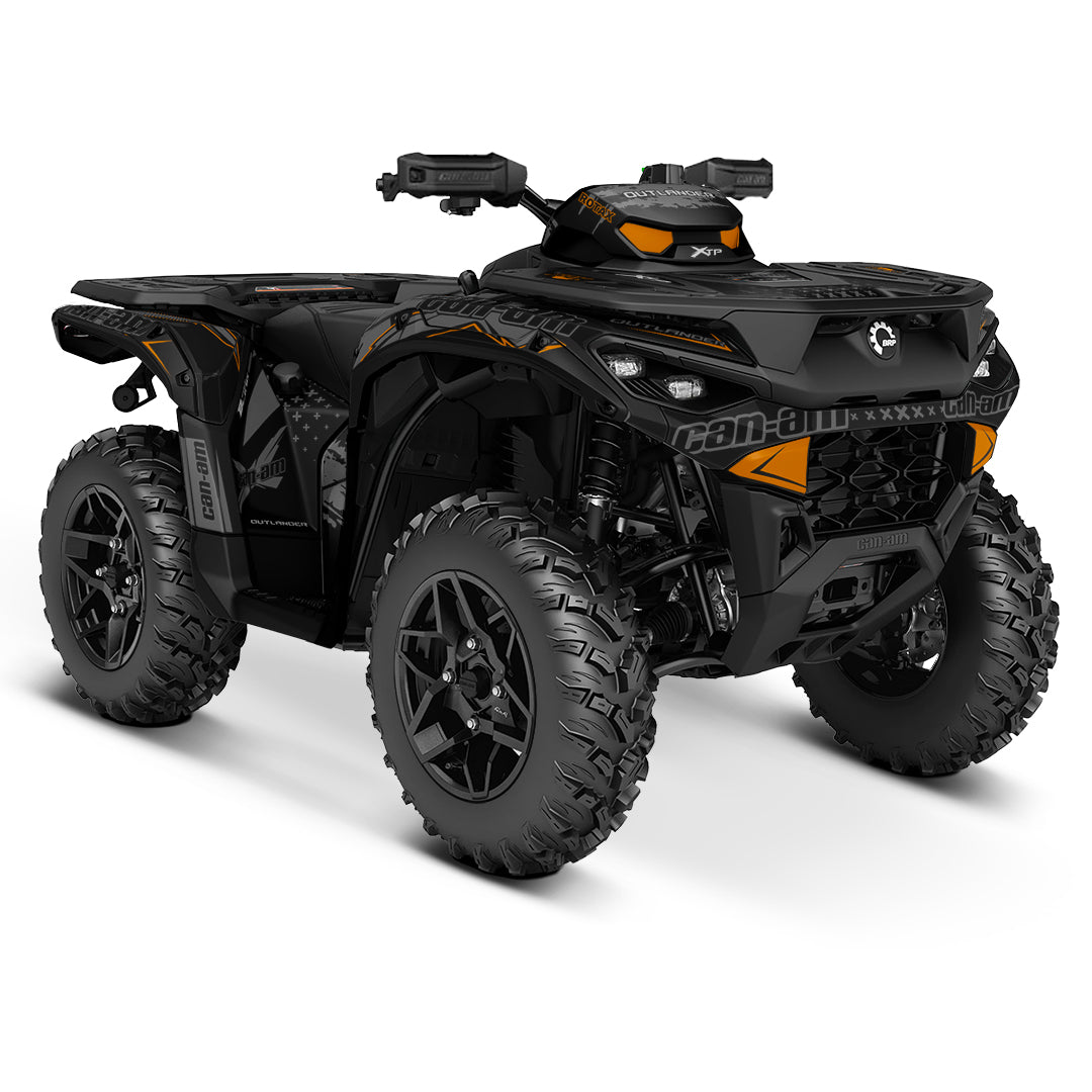 CAN-AM OUTLANDER G3 2025-2027 FULL GRAPHICS KIT "PHASE-X GREY" DESIGN